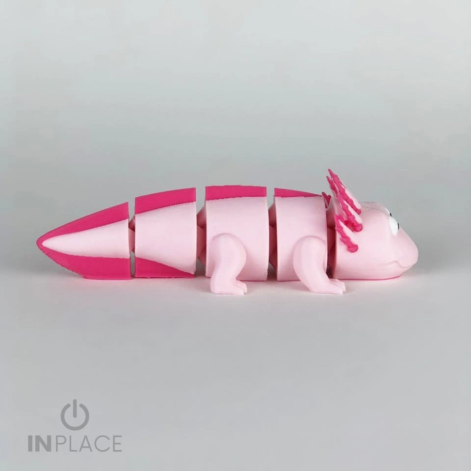 3D Printed Articulated Axolotl Fidget Toy - photo 2
