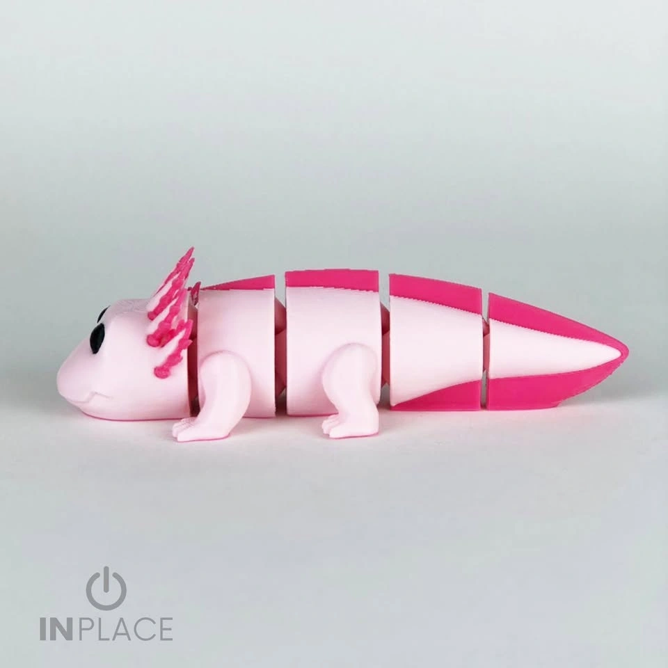 3D Printed Articulated Axolotl Fidget Toy - photo 3
