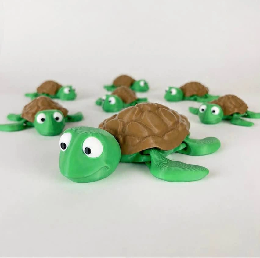 3D Printed Articulated Turtle Fidget Toy - photo 2