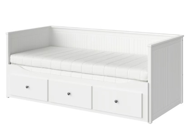 IKEA HEMNES Daybed with 3 drawers/2 mattresses, Twin
