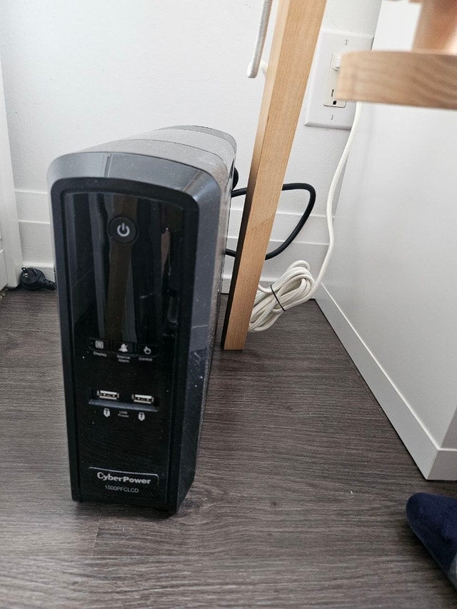 CyberPower CP1500PFCLCD PFC Sinewave UPS System, 1500VA/1000W