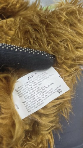 1986 Coleco ALF Alien Plush, Medium 14-24 in, Brown