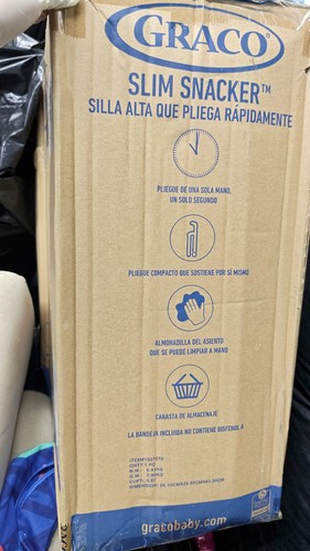 Graco 1927570 Slim Snacker High Chair - Gray - photo 4