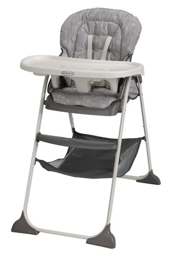 Graco 1927570 Slim Snacker High Chair - Gray - photo 5