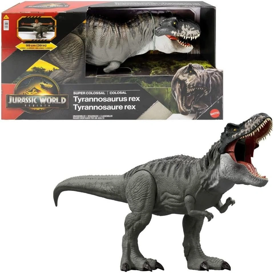 Jurassic World Rebirth Super Colossal T-Rex 39" Action Figure - photo 3
