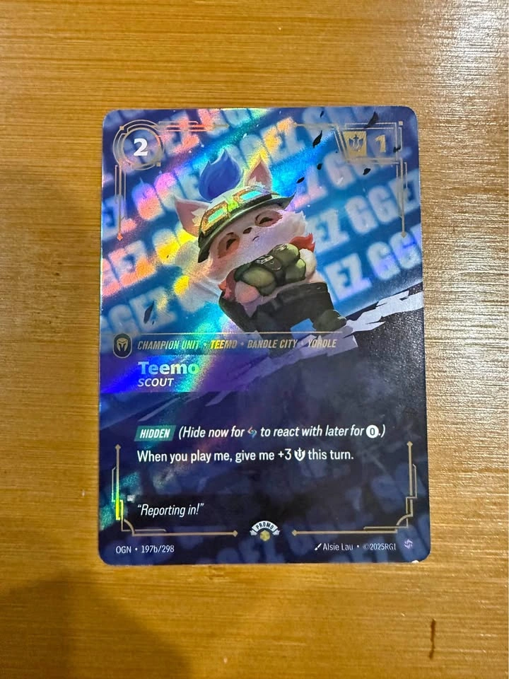 Riftbound Teemo 197b Promo Card