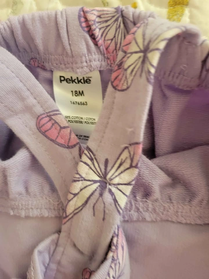 Pekkle Butterfly Print Romper Size 18M - photo 2