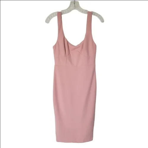 Here Comes The Sun Sleeveless Midi Dress in Dusty Pink Size Medi
