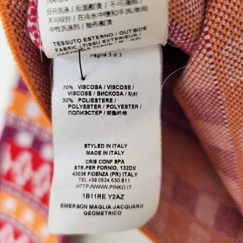 Colorful Patterned Cropped Sweater Top - Red, Purple & Orange - photo 5
