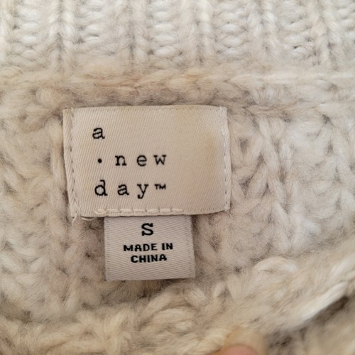 A NEW DAY Beige Cowl Neck Sweater - photo 3