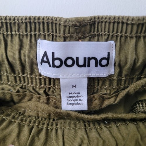 ABOUND High Waisted Elastic Waistband Cargo Pants Size Medium - photo 3