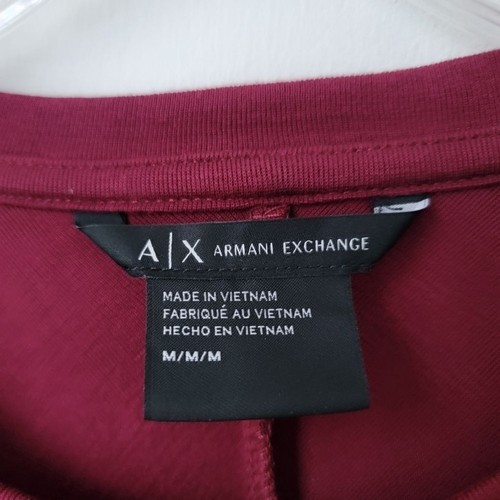 A/X ARMANI EXCHANGE Burgundy Bodycon Midi Dress Size Medium - photo 3