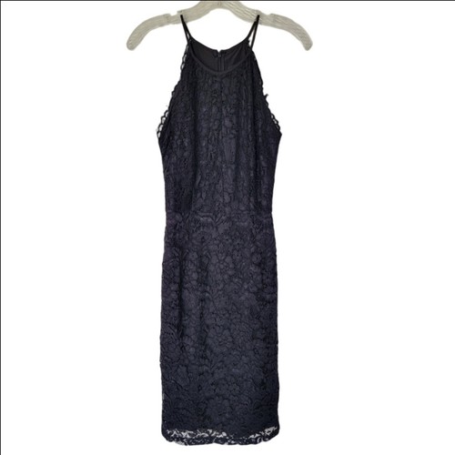Yumi Kim Black Whimsigoth Lace Mesh Indie Fairy Halter Midi Dres