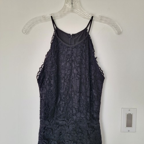 Yumi Kim Black Whimsigoth Lace Mesh Indie Fairy Halter Midi Dres - photo 2
