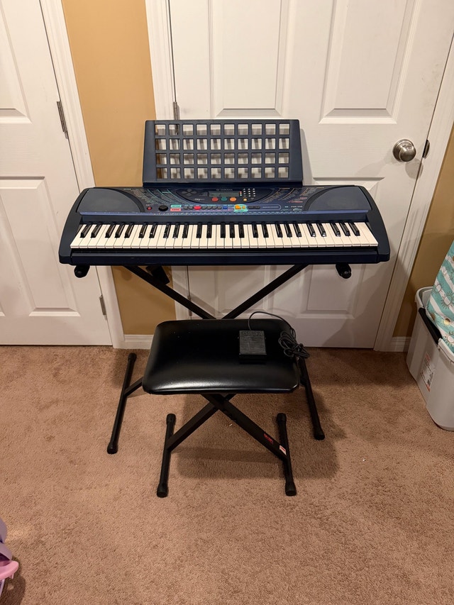 Yamaha PSR-248 Keyboard with Stand and Stool