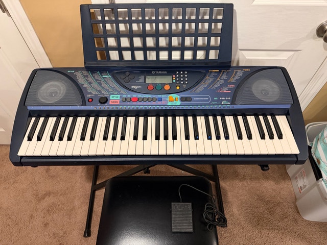 Yamaha PSR-248 Keyboard with Stand and Stool - photo 2