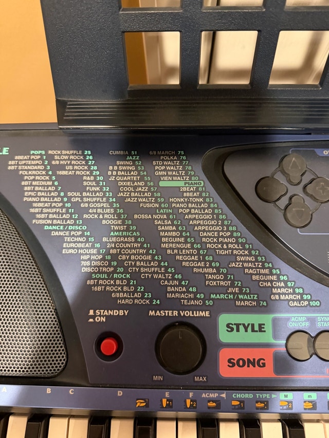 Yamaha PSR-248 Keyboard with Stand and Stool - photo 3
