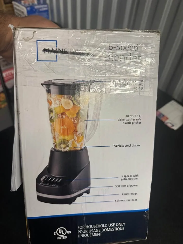 Brand New Mainstays 6-Speed Blender – 500W – 48 oz - photo 2