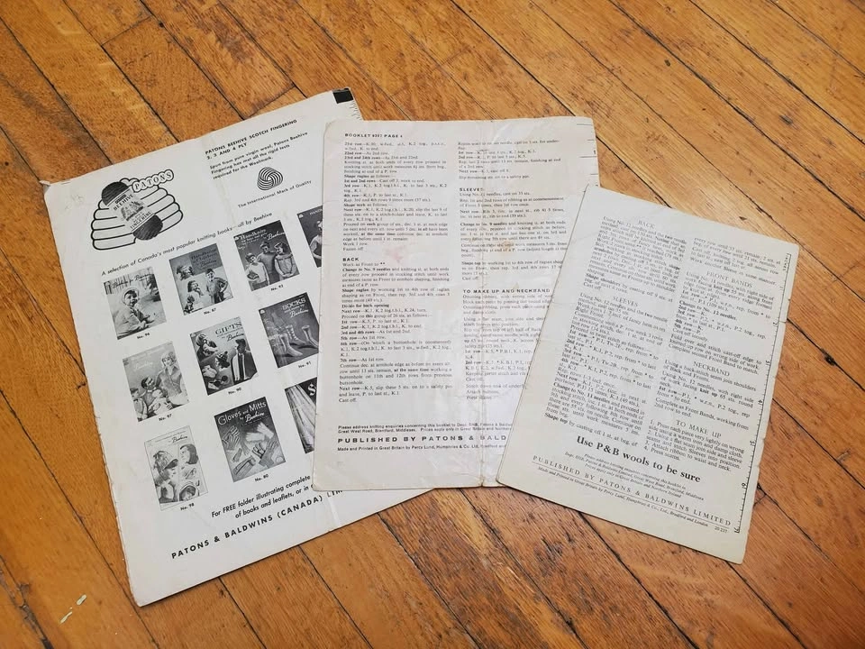Vintage baby knitting patterns - photo 2