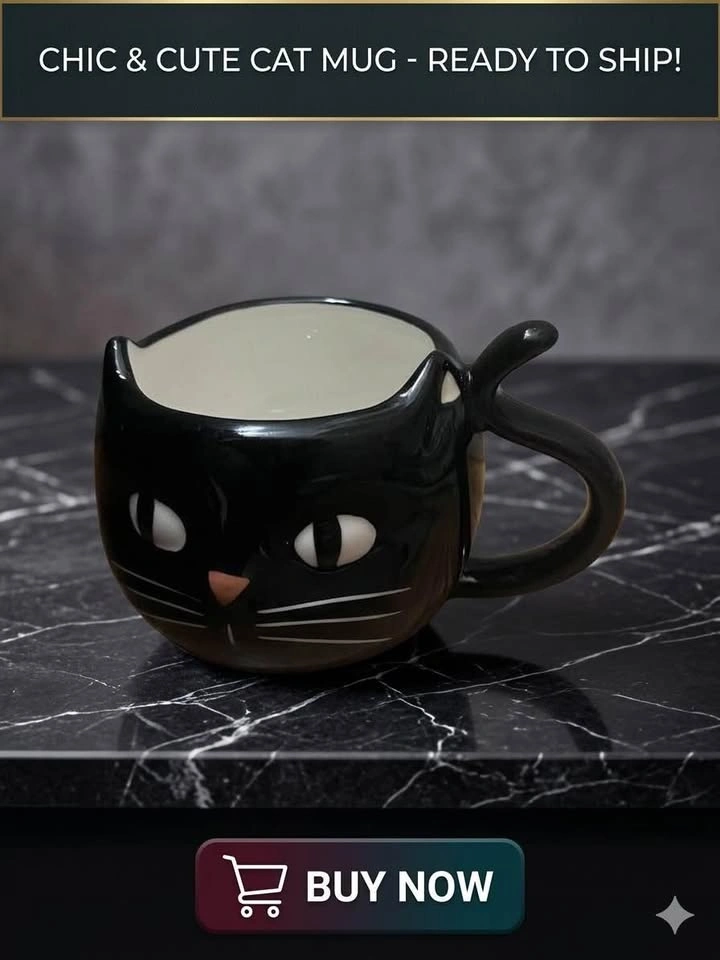 Hyde and EEK! Boutique Chic & Cute Cat Mug - photo 2