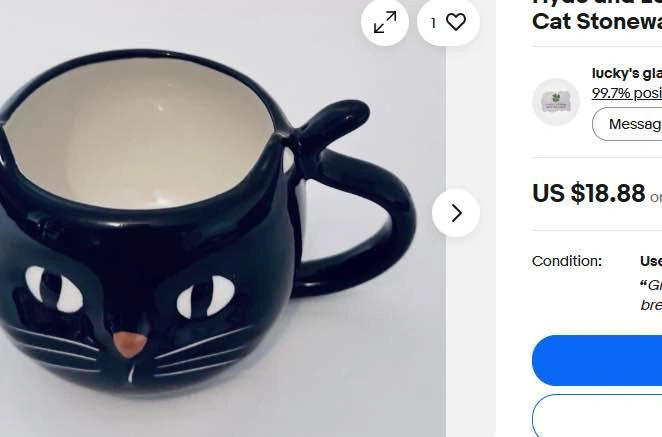 Hyde and EEK! Boutique Chic & Cute Cat Mug - photo 3