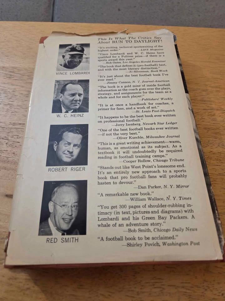 Vince Lombardi: Run To Daylight Seventh Printing Hardcover - photo 5