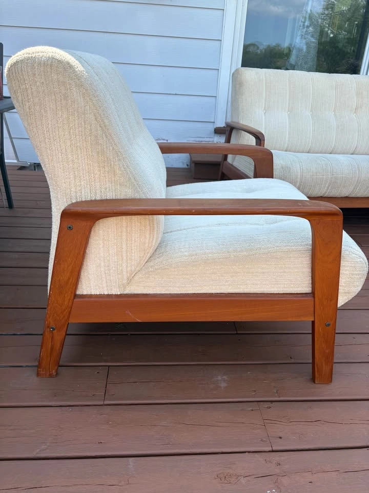 Mid-Century Modern Sofa and Chair Set - photo 4