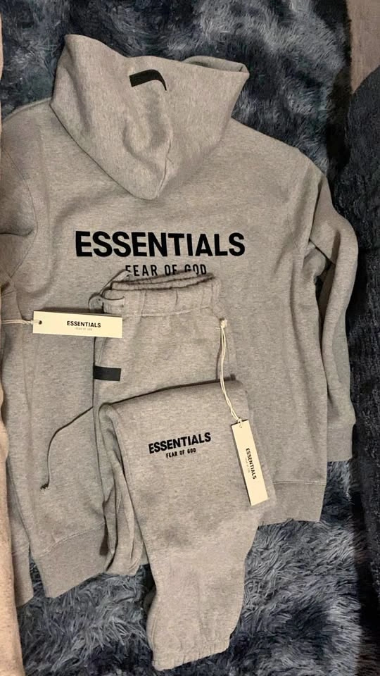 Fear of God Essentials Hoodie + Sweatpants Set - Size M