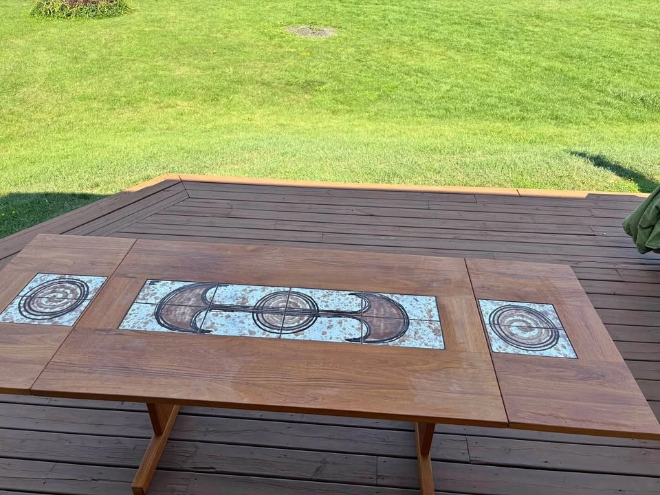 Poul H. Poulsen for Gangsø Teak Table + 6 chairs