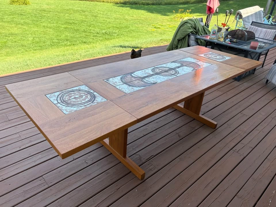 Poul H. Poulsen for Gangsø Teak Table + 6 chairs - photo 3