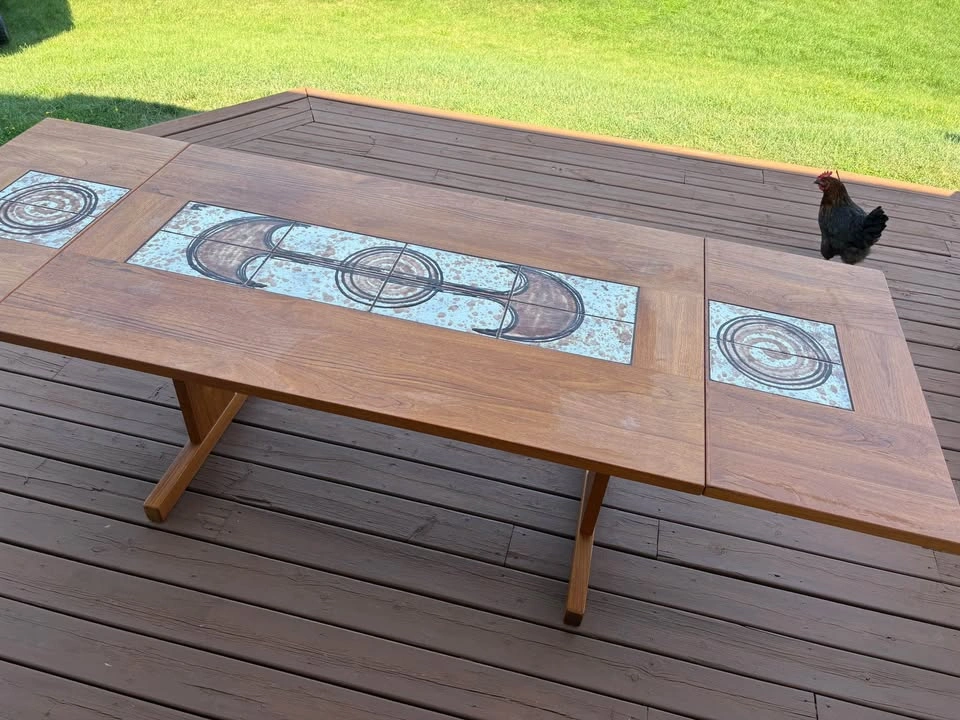 Poul H. Poulsen for Gangsø Teak Table + 6 chairs - photo 5