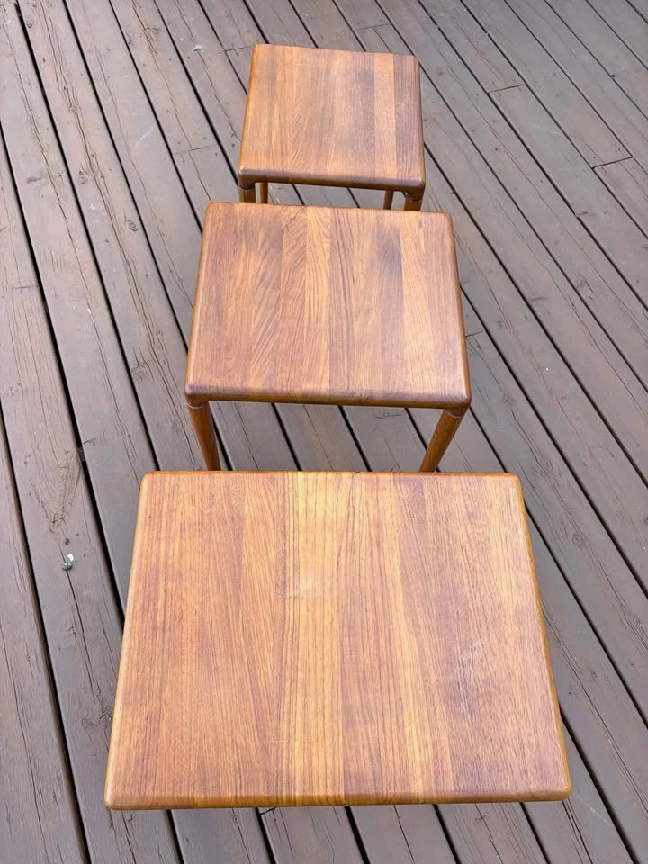 1960s Scandinavian modern nesting tables