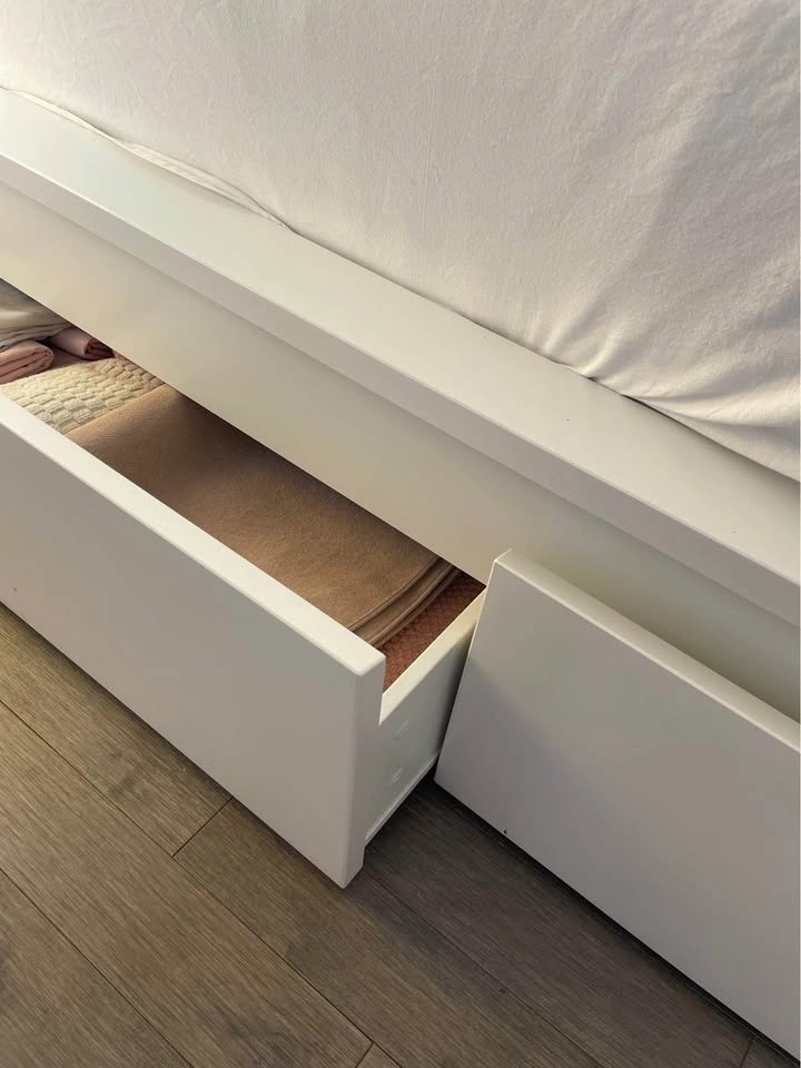 IKEA MALM Double Bed Frame with 2 Storage Drawers - photo 3