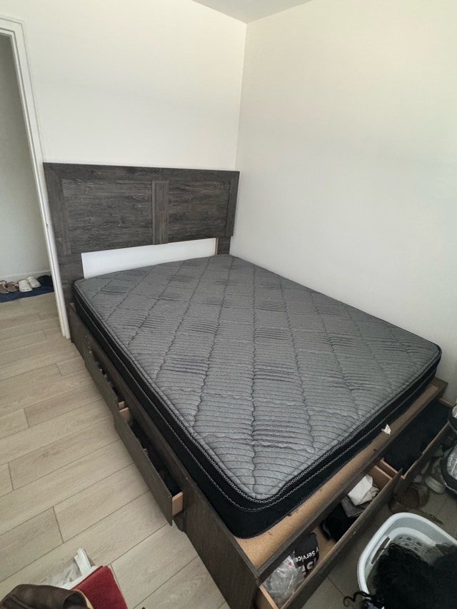 Queen size bed plus mattress