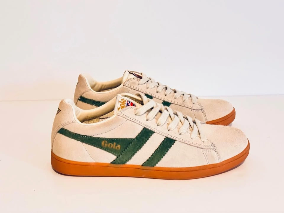 Gola Equipe Men's Tan/Green/Gold Gum Sneakers - Size 9 - photo 5