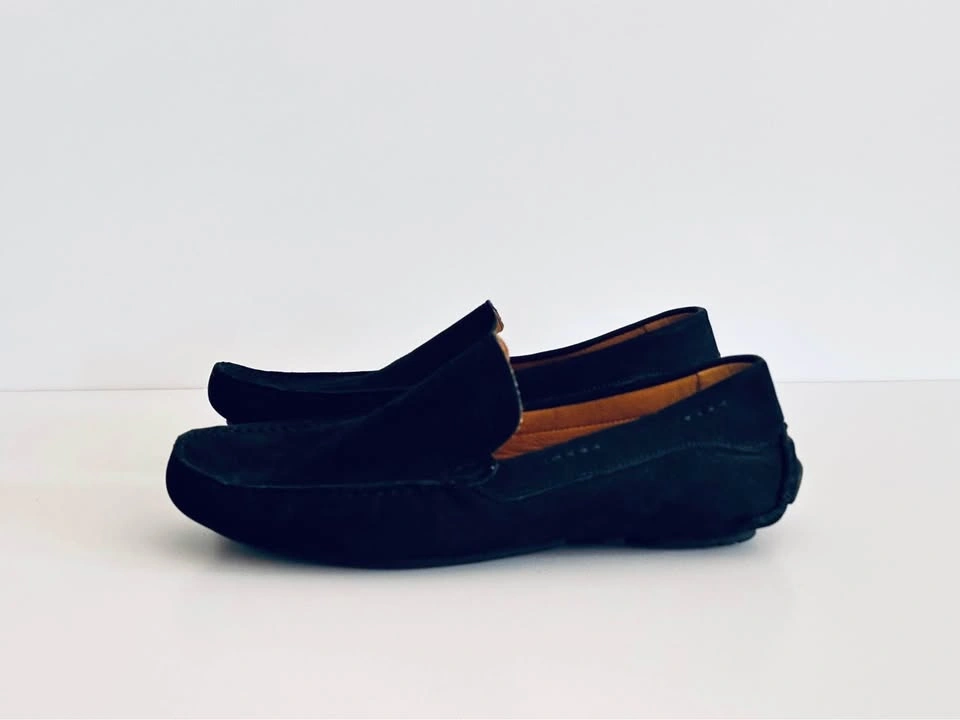 Massimo Matteo - Black Suede Penny Driver Loafers - photo 2