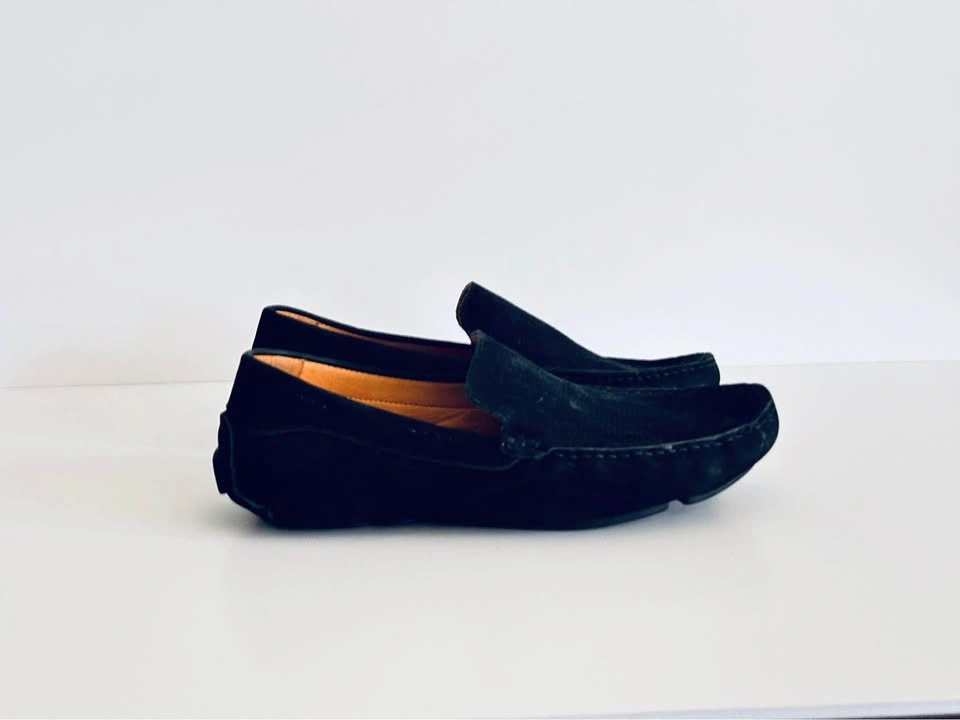 Massimo Matteo - Black Suede Penny Driver Loafers - photo 3