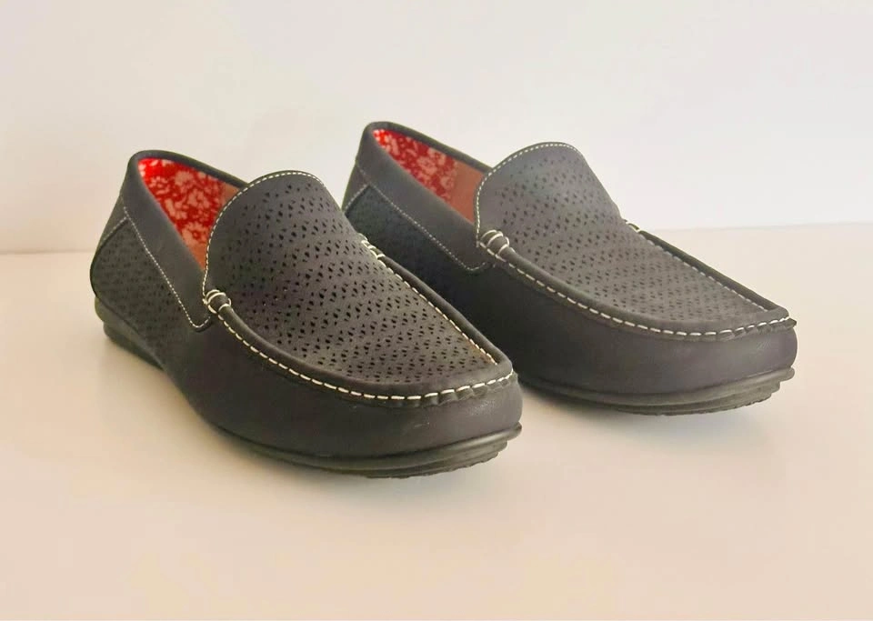 Stacey Adam’s - Size 9 Navy Blue Men’s Cicero Slip On Shoes