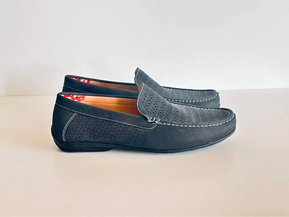 Stacey Adam’s - Size 9 Navy Blue Men’s Cicero Slip On Shoes - photo 3