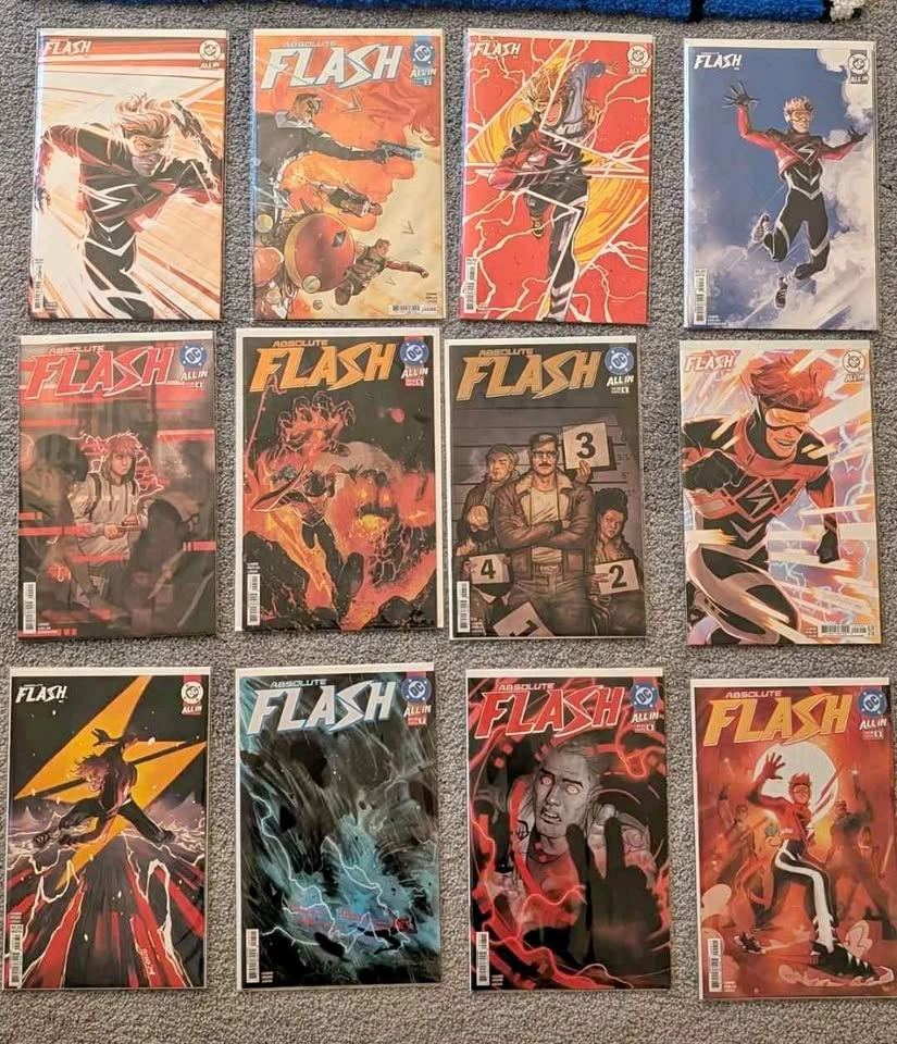 DC Comics: Absolute Flash 1-9 First Prints & Variant Covers