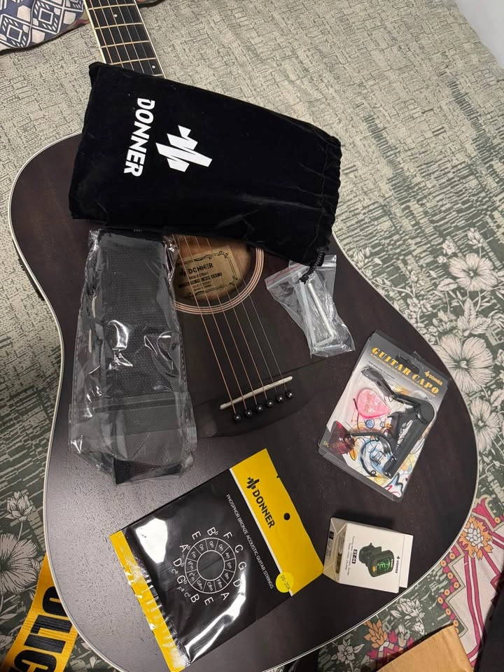 Donner DCE-1 Acoustic Electric Guitar Bundle - photo 3