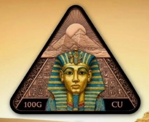 Egypt King Tutankhamen Pharaoh’s Legacy 100g Copper Bar - photo 3