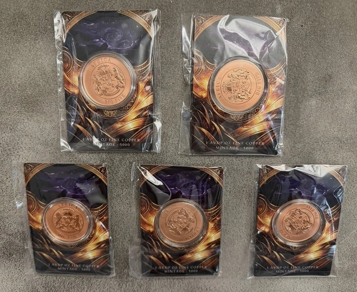2026 African Big Five Starry Night Fusion 5 x 1 oz Copper Set - photo 5