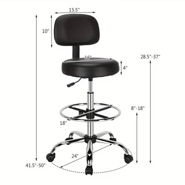 Mint Condition Very Tall Drafting Chair - photo 2