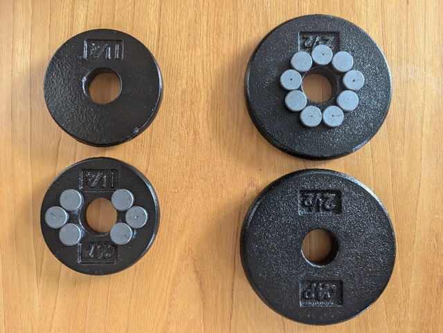 Magnetic Weights - Pairs of 1.25lb and 2.5lbs - photo 2