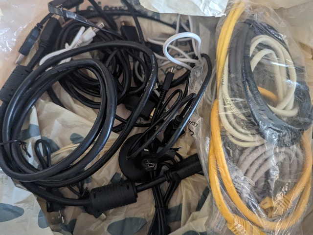 Assorted Cables (HDMI, Micro USB, Ethernet)