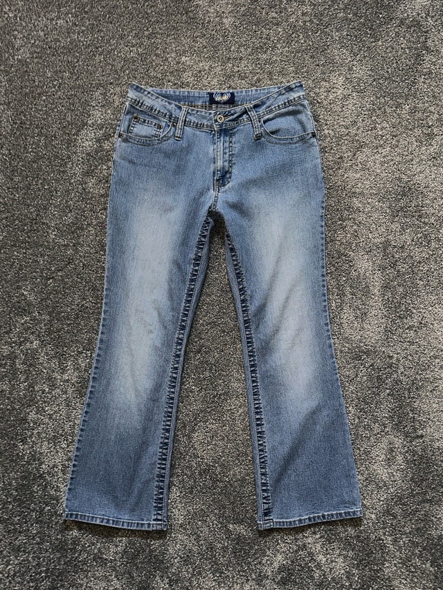 Y2K angles bootcut jeans size 10 - photo 2