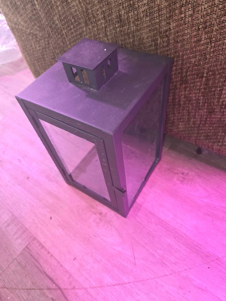 Black Metal Decorative Lantern - photo 2