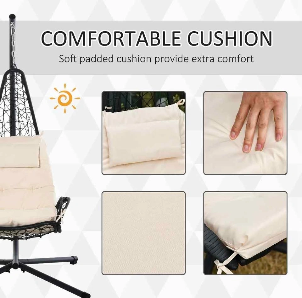Brand new outdoor egg chair. In a box. Unassembled - photo 3