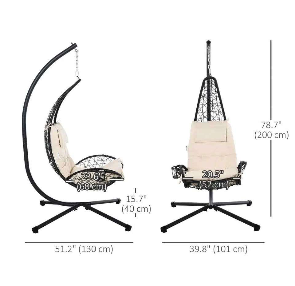 Brand new outdoor egg chair. In a box. Unassembled - photo 5